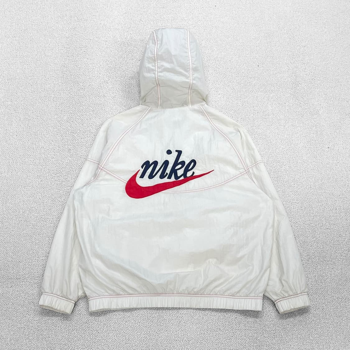 나이키 헤리티지 빅 스우시 아노락 자켓 화이트 상품이미지1