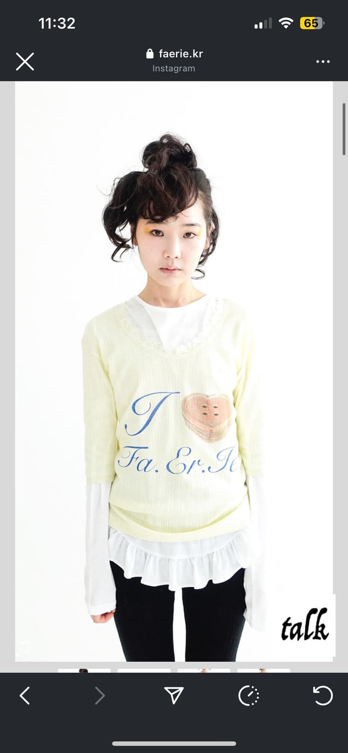 샵페어리 페어리 레이스 티셔츠 레몬 상품이미지1