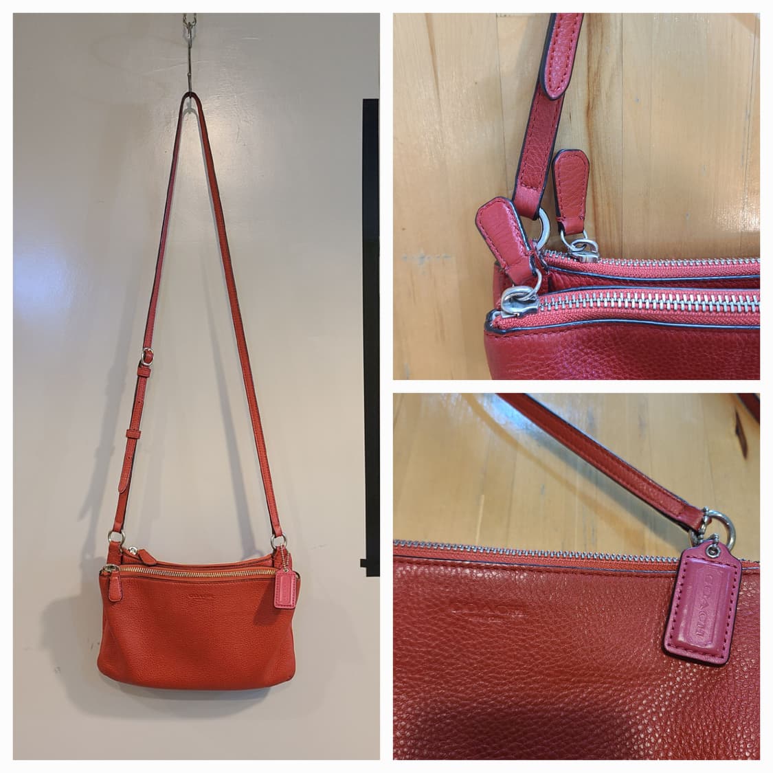 코치 더블 지퍼 크로스백 상품이미지4