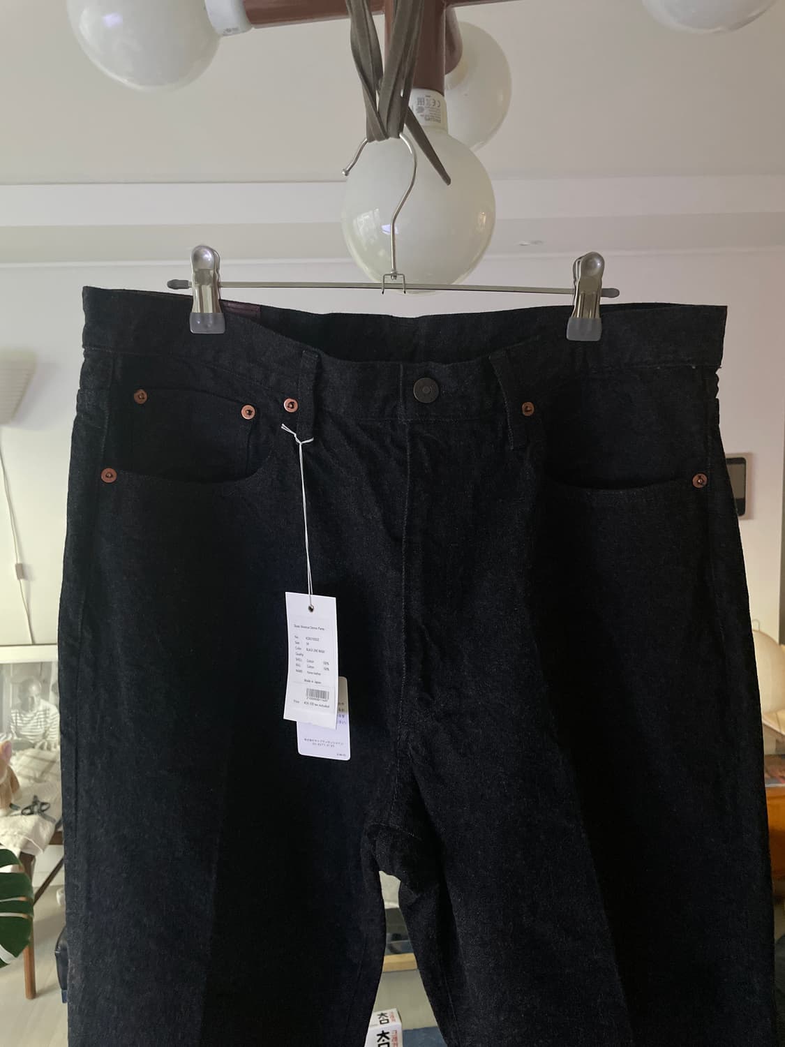 캡틴선샤인 스케이트슈컷 데님팬츠 블랙원워시 34 상품이미지3