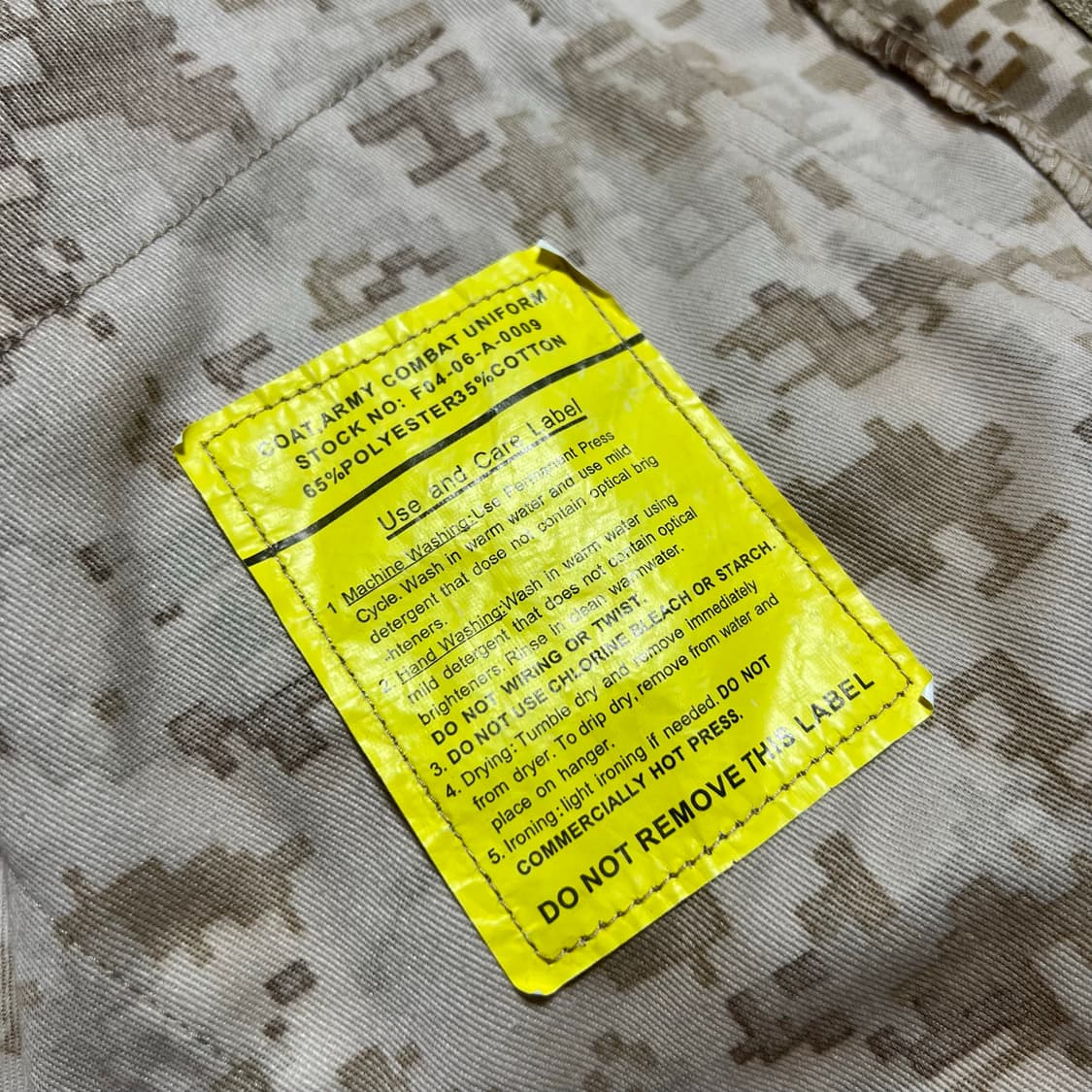 [L] 미군 사막 디지털 컴뱃 유니폼 자켓 상품이미지4