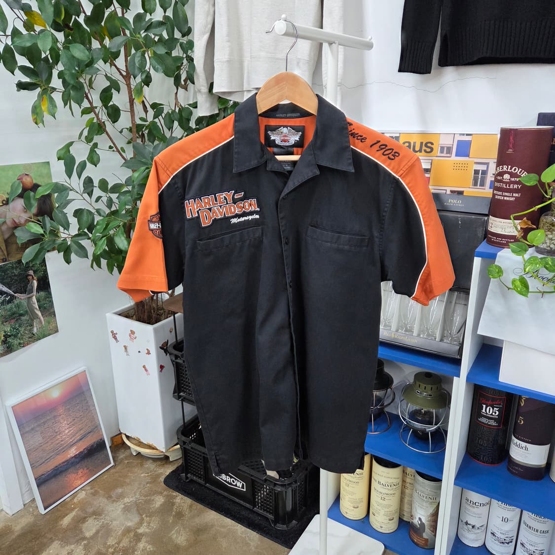 할리데이비슨 반팔 셔츠 S 상품이미지1