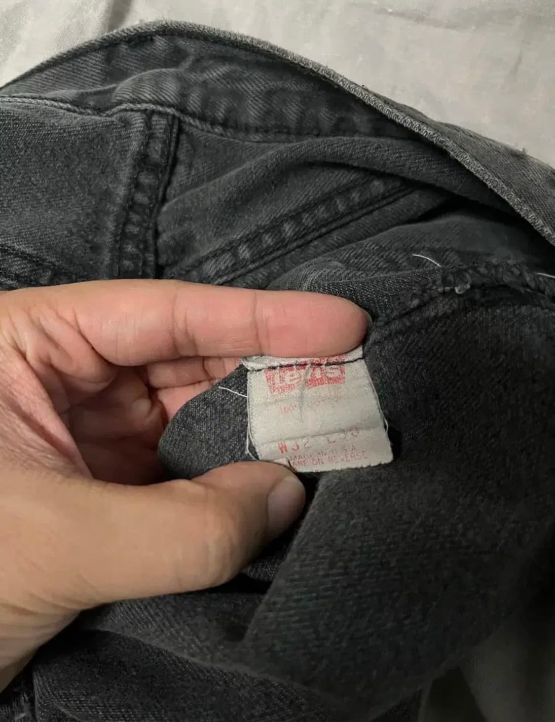 90s 리바이스 501 블랙진 32x30 상품이미지8