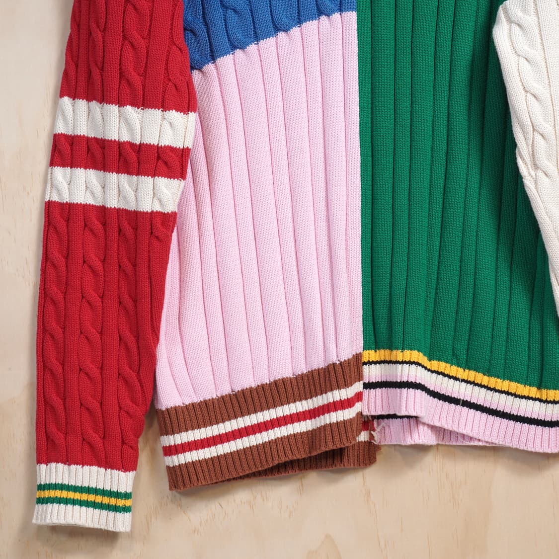 Outsiders Division 패턴 믹스 니트 상품이미지3