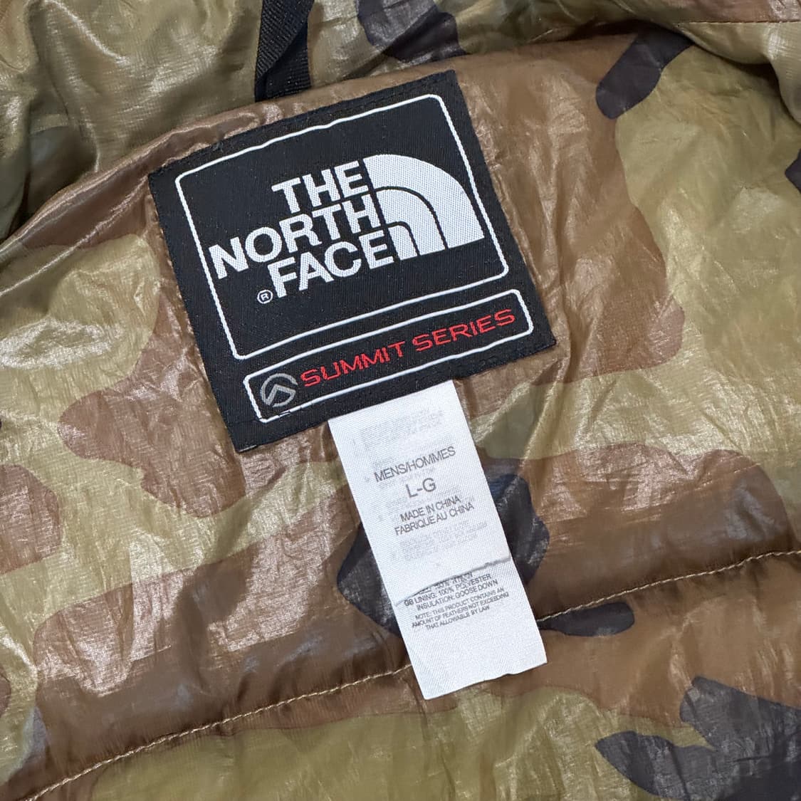 노스페이스 카모 패딩 베스트 (L-XL) 써밋 상품이미지8
