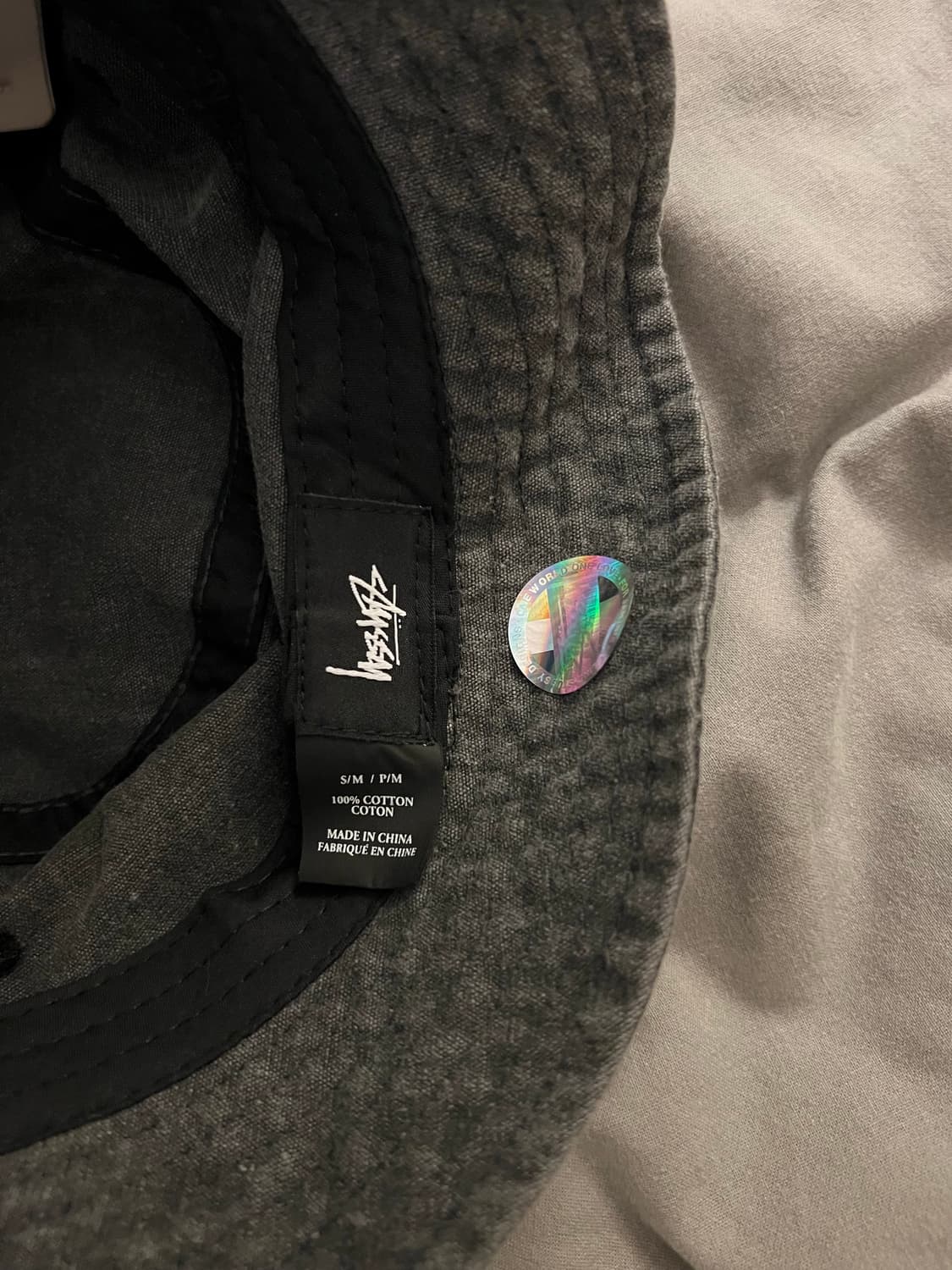 스투시 버킷햇 벙거지 워싱 그레이 새제품 상품이미지2