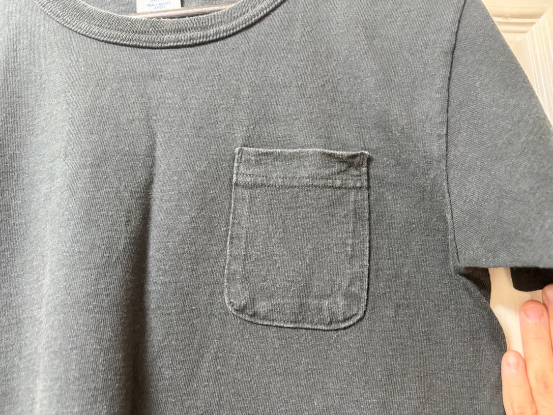 챔피온 t1011 헤비온스 반팔 워싱티셔츠 블랙 미제 스몰 상품이미지6