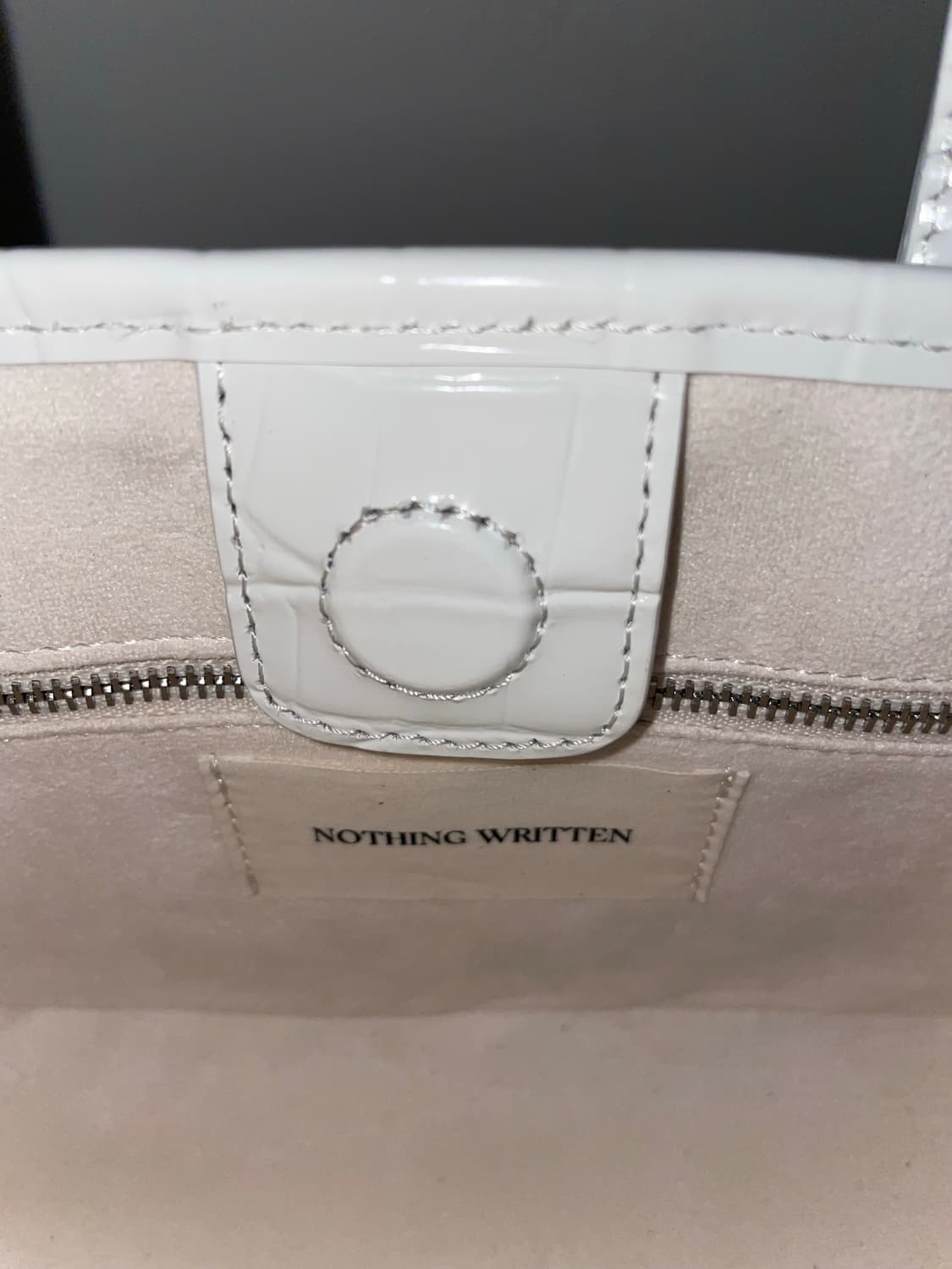 낫띵리튼 ain croco tote bag - coconut white 상품이미지6