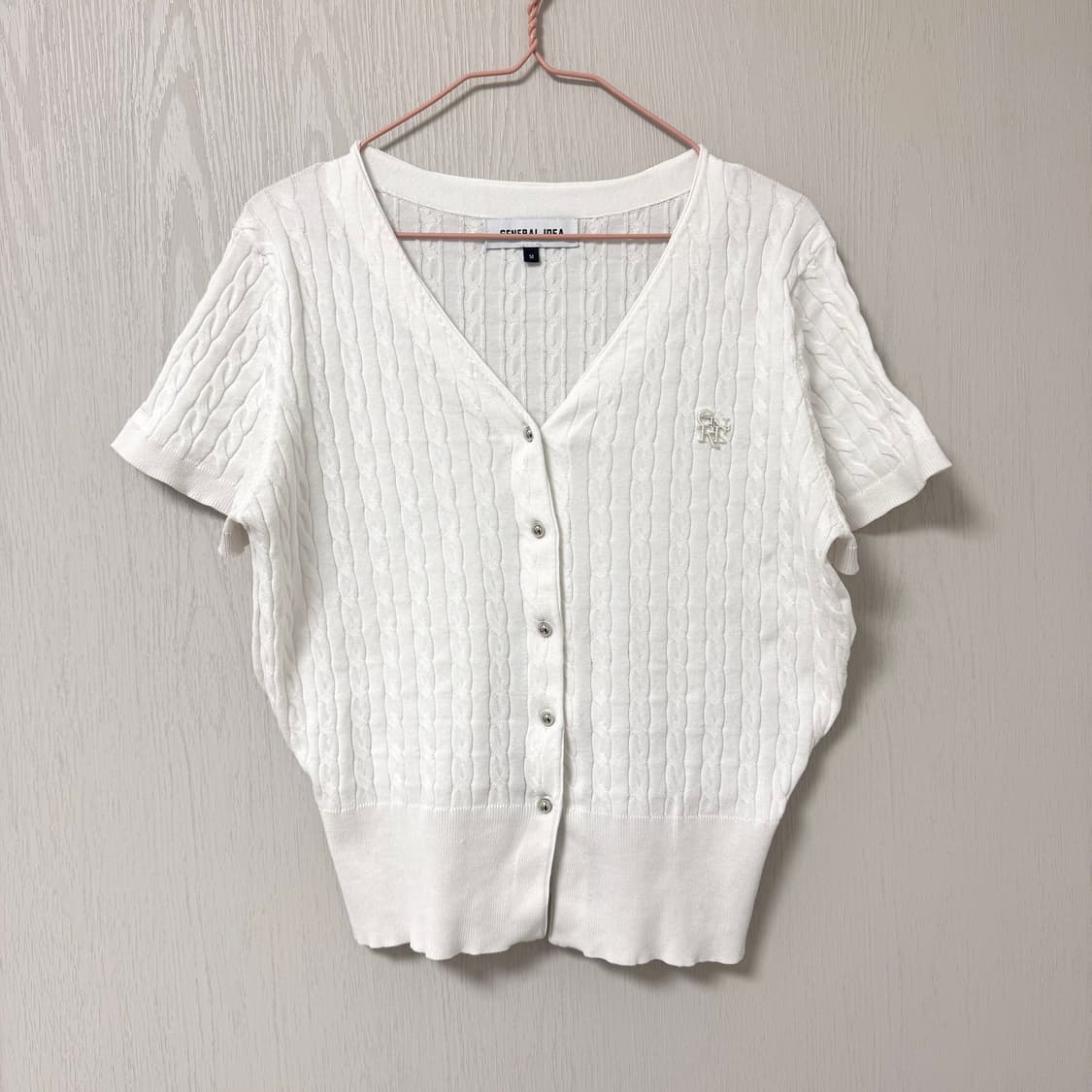 (m) 제너럴아이디어 브이넥 케이블 가디건 상품이미지2