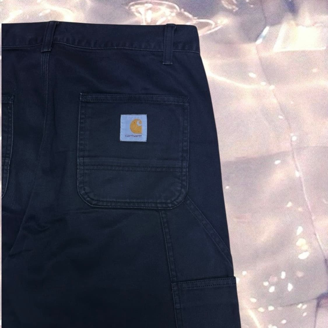 칼하트 더블니 카펜터 와이드 워크 팬츠 블랙 36 상품이미지7
