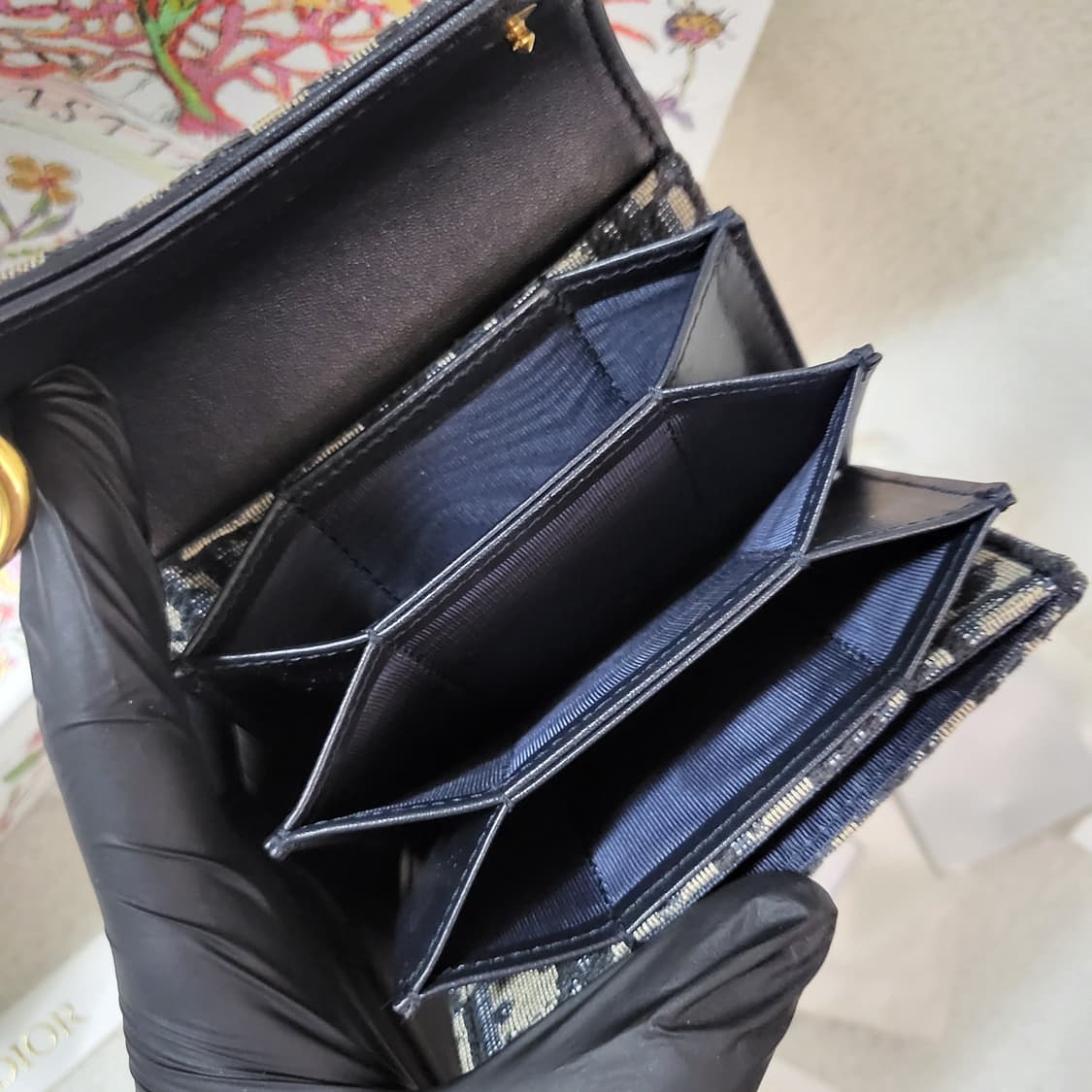 [풀구성] 디올 오블리크 새들 아코디언 카드지갑  상품이미지7