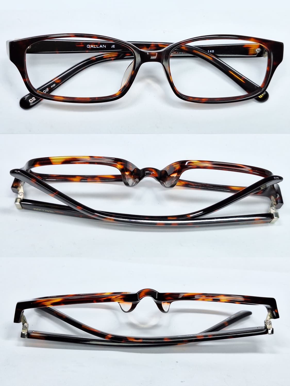 GALLAN 갤랑 GL-7028 클래식 호피 뿔테 안경테 안경/일본 수입 상품이미지7