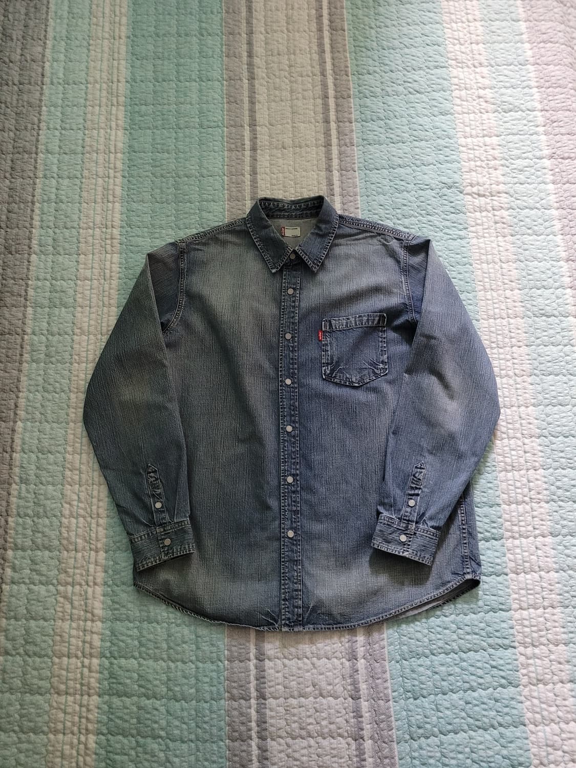 리바이스 Levi's 원포켓 워싱 데님셔츠 XL 105사이즈 상품이미지10