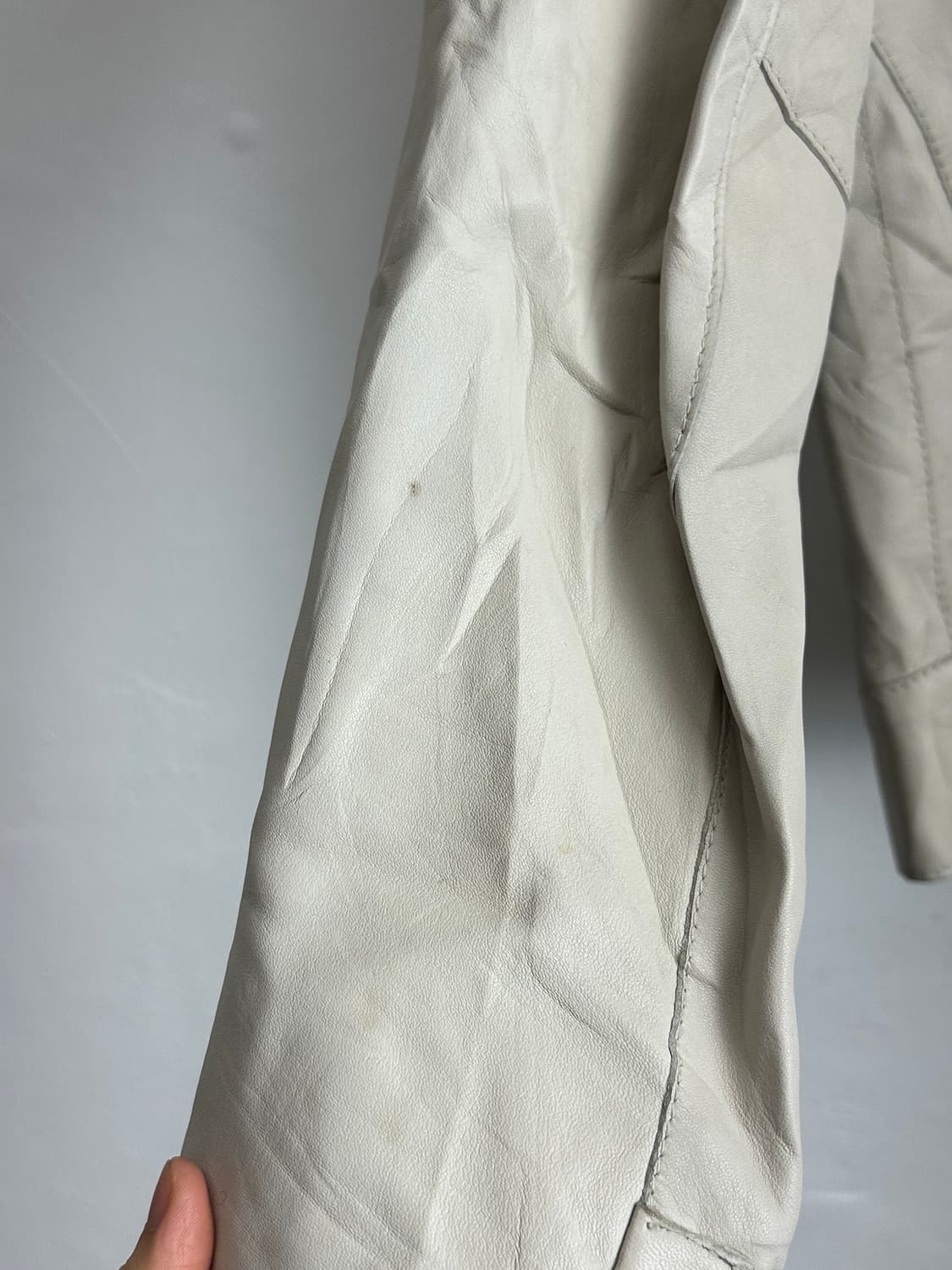 Zara Panelled Lambskin Leather Jacket 상품이미지6