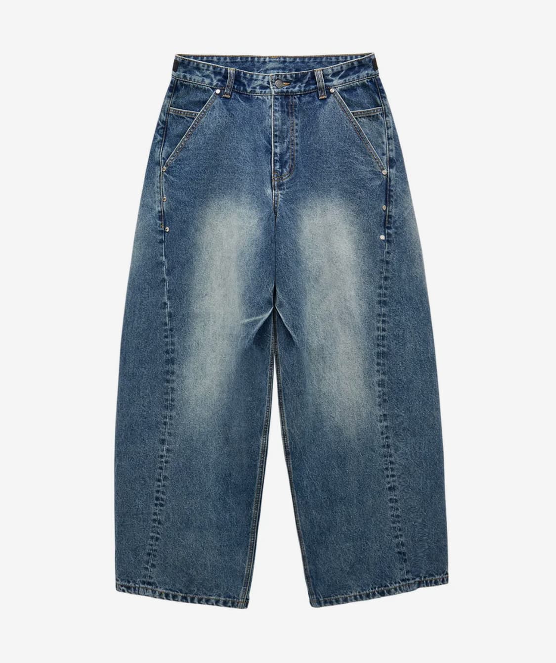 밈더워드로브 유스 커브드 어웨이 팬츠 블루 상품이미지3