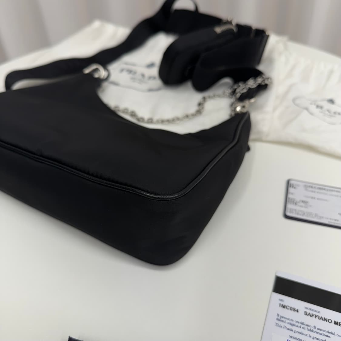 [정품] 프라다 리나일론 테수토 체인 호보백 상품이미지4