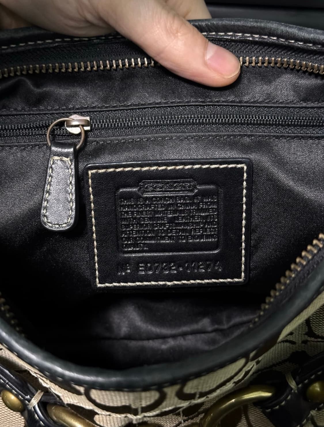 코치 미니 숄더백 가방 버클 개고리 키링 가죽 웨스 턴 에스닉 토드백 상품이미지6