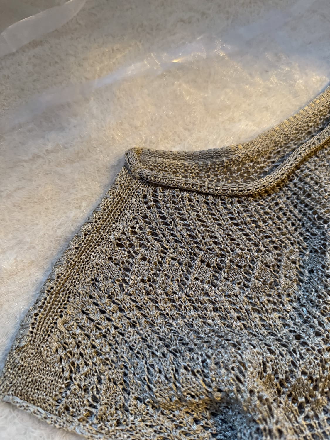 Cap Sleeve Net Knit 0137 상품이미지6