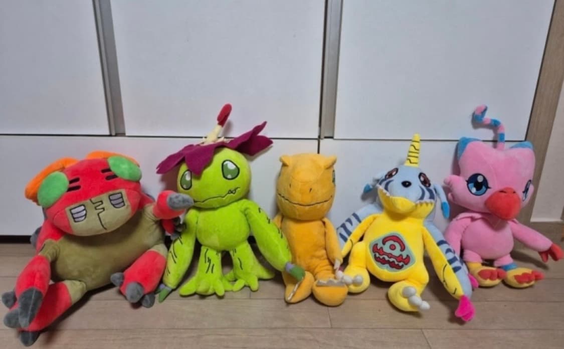 일괄판매 디지몬어드벤처 아구몬 파피몬 피요몬 텐타몬 파닥몬 팔몬 인형 상품이미지1