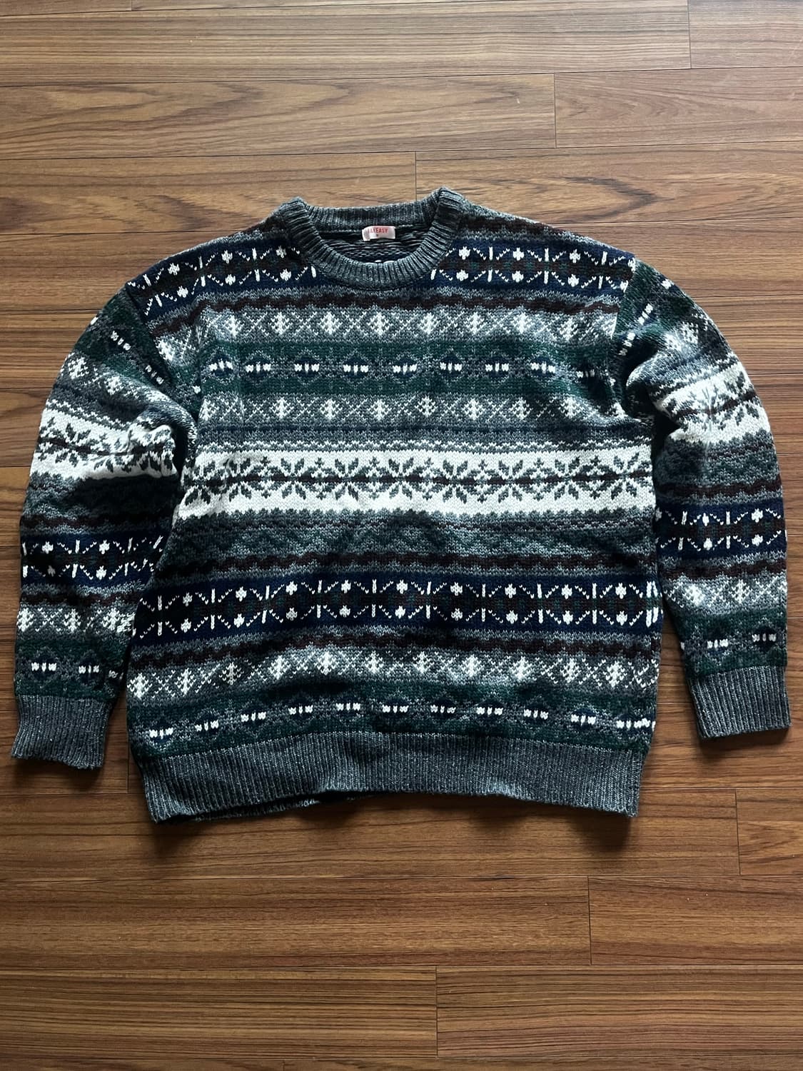 테이크이지 노르딕 페어아일 니트 그레이 M 상품이미지1