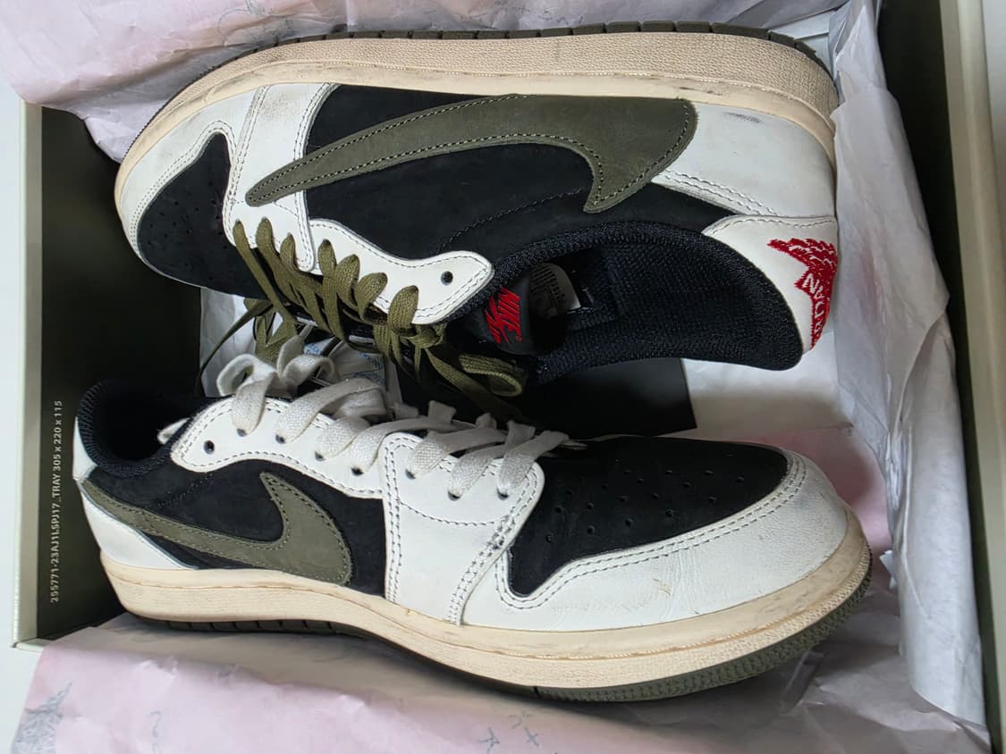 트래비스 스캇 레트로 로우 미디움 올리브 270 상품이미지8