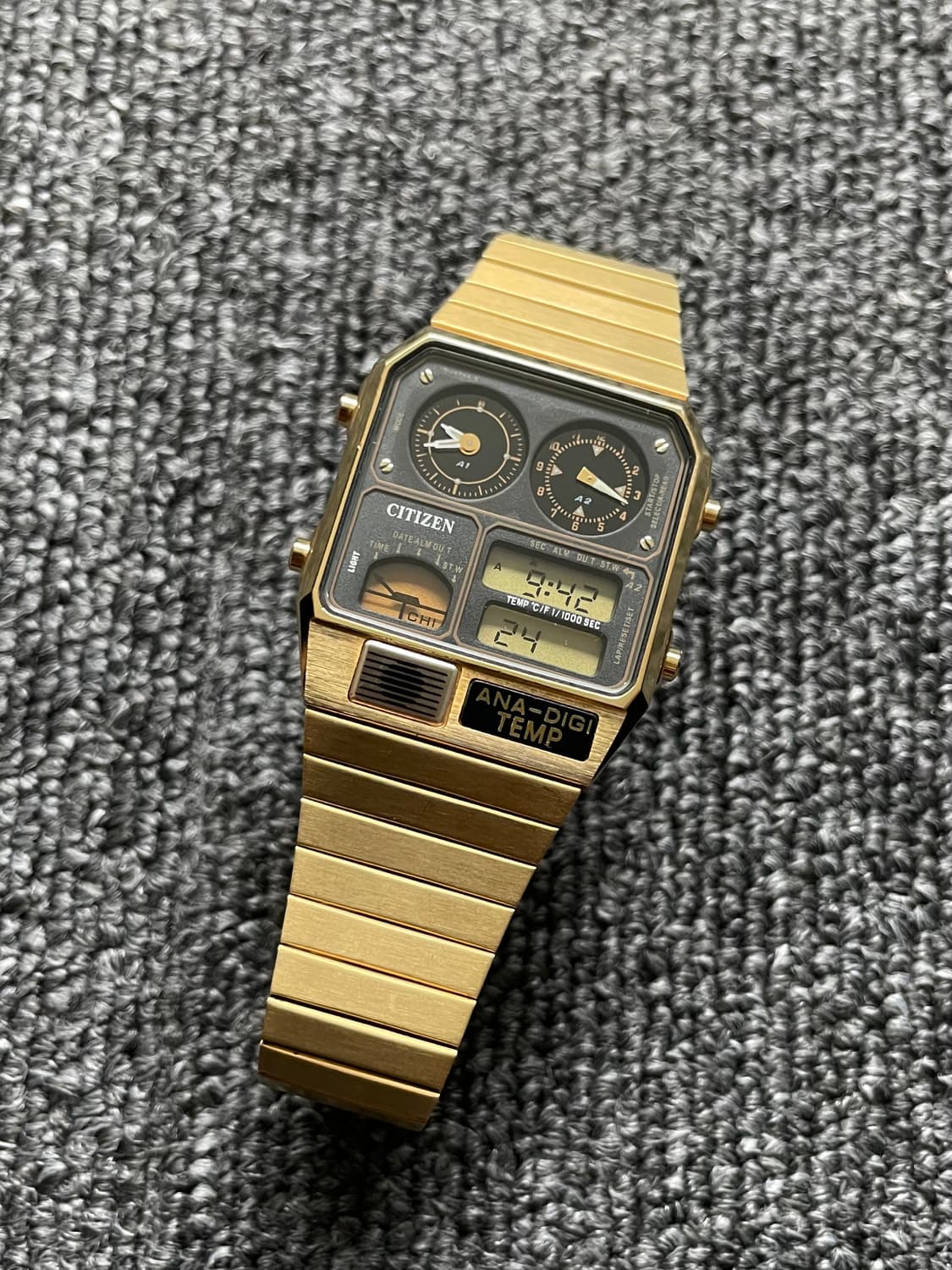 시티즌 아나디지템프 금장 골드 흑판 상품이미지1