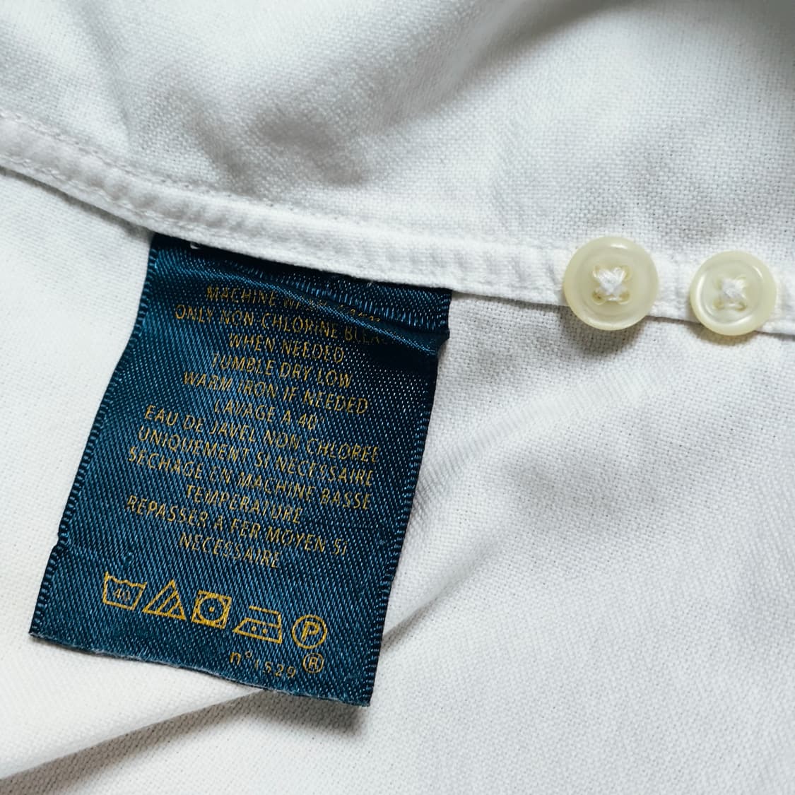 [L] 폴로 랄프로렌 럭비 화이트 옥스포드 셔츠 상품이미지6