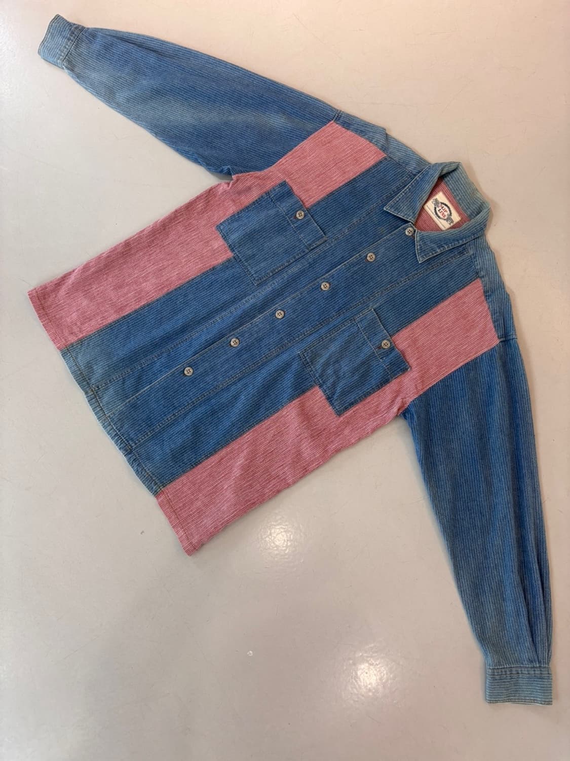 Vintage Slip Line Denim Shirt 상품이미지3