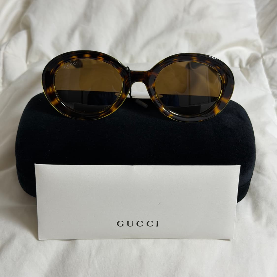 (OS) Gucci 구찌 로고 템플 하바나 선글라스 레오파드 상품이미지2