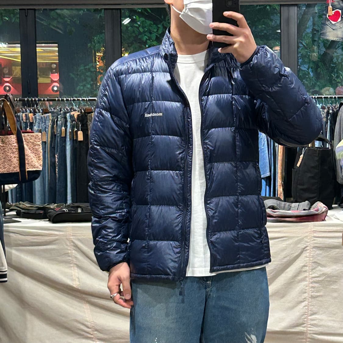 XL) 몽벨 수페리어 구스다운 경량 패딩 자켓 네이비 상품이미지10