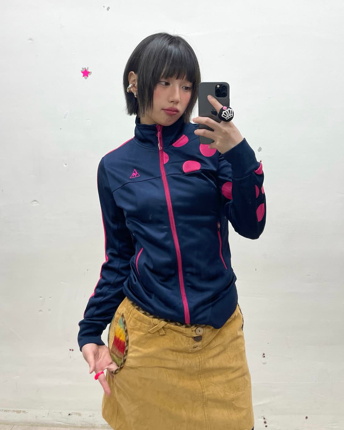  Le Coq Sportif Pink Dot Track Top 상품이미지1