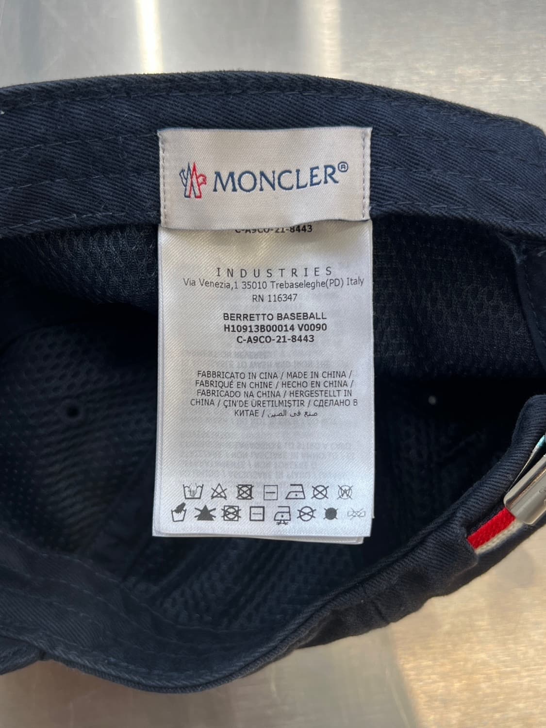 몽클레어 썬페이드 와펜 다크 네이비 볼캡 상품이미지9