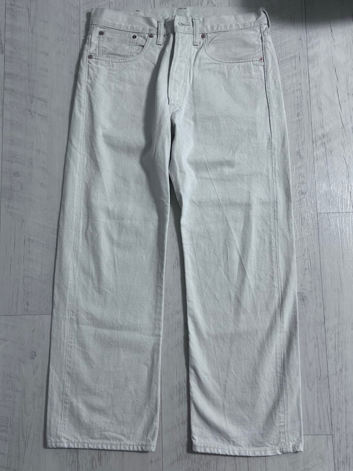RRL 빈티지 파이브 포켓 에크루 데님 팬츠 32x30 상품이미지1