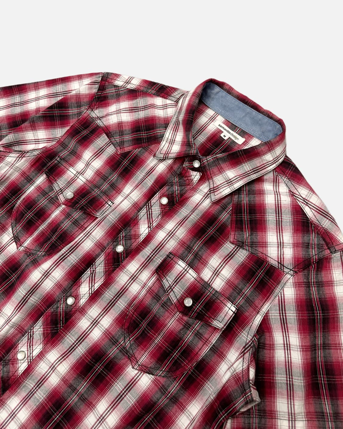 red check western shirt 상품이미지2