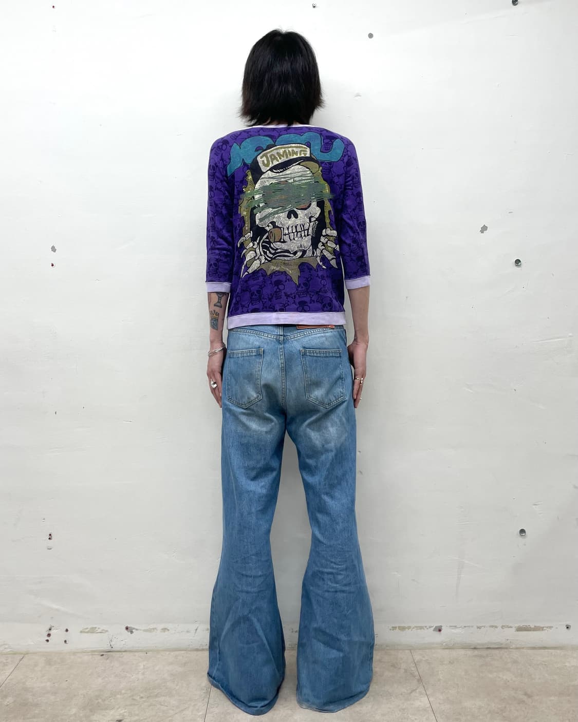 Skeleton Wappen Purple Jam Half Sleeve  상품이미지6