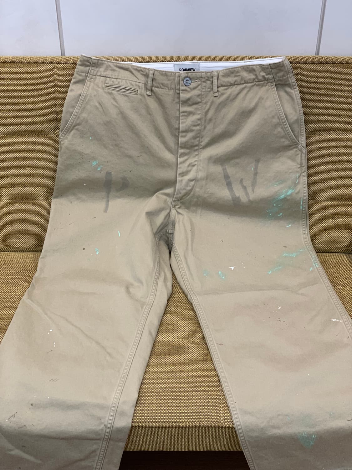 BOWWOW 바우와우 팬츠 PW 41 Khaki Trousers Aged 상품이미지4