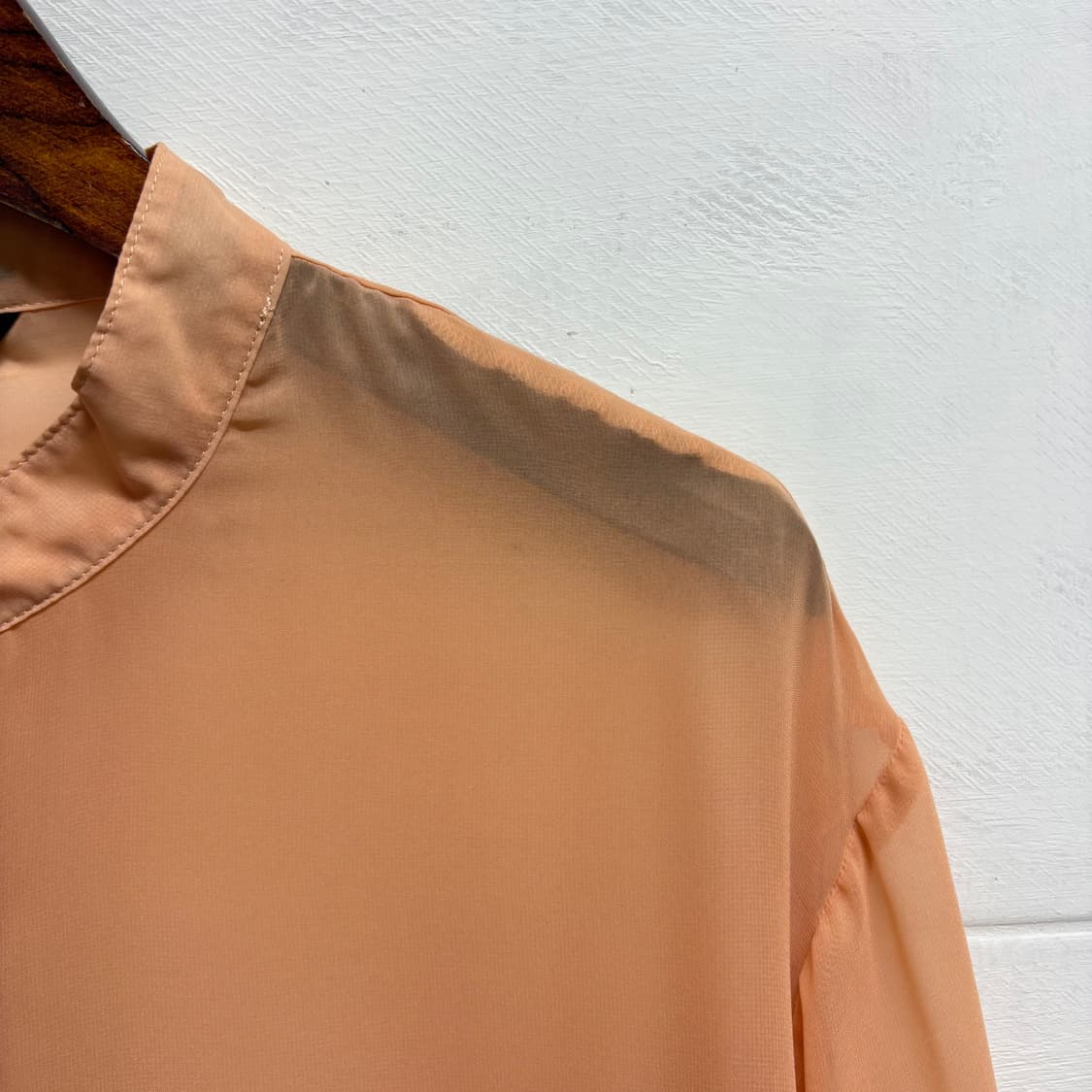 도쿄 OFALO 셔링 시스루 페어리 블라우스 L JPN 상품이미지6