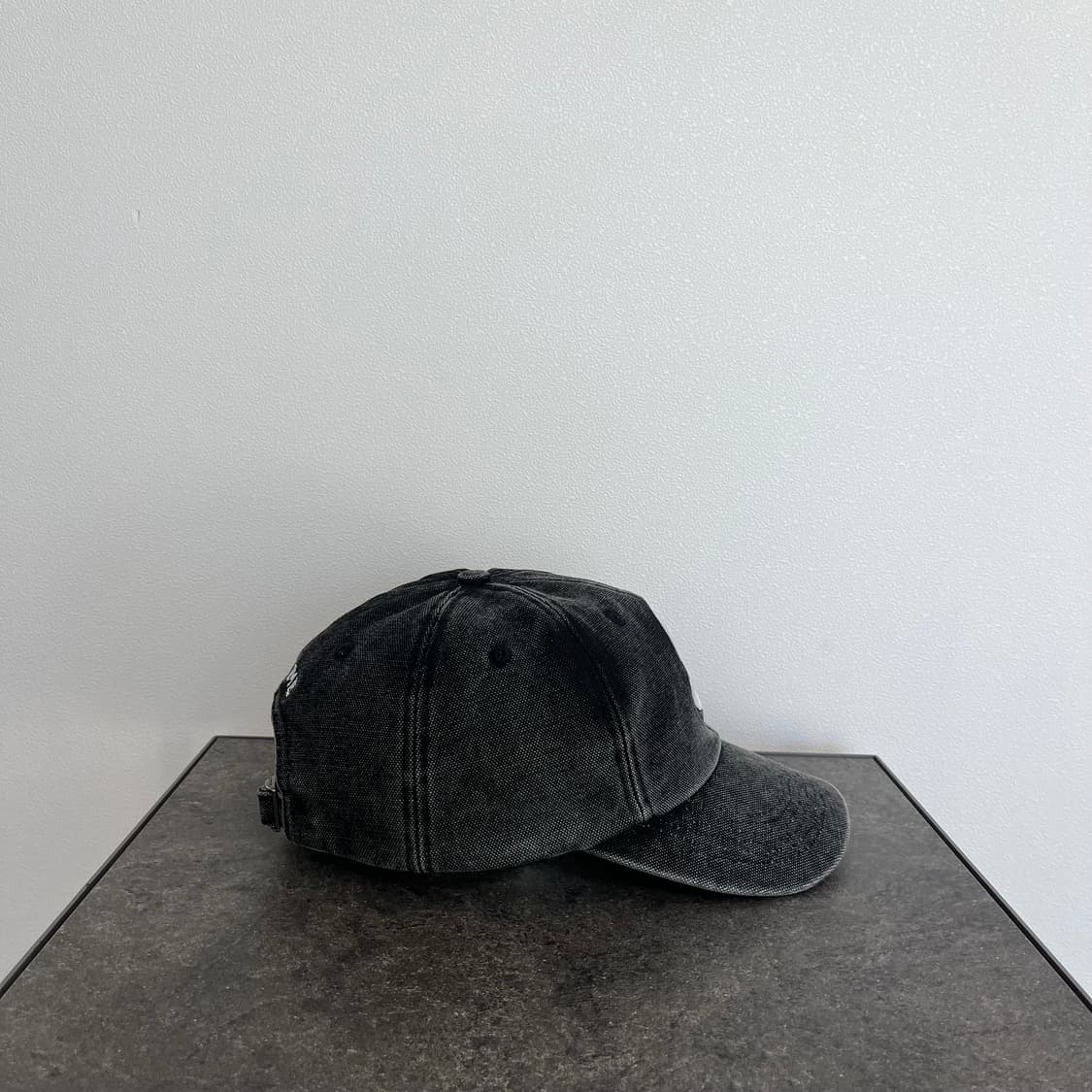 (OS) 슈프림 S로고 볼캡 모자 피그먼트 블랙 상품이미지3