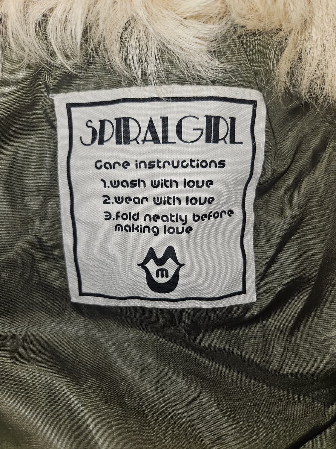 spiral girl 2000s y2k 오네갸루 히메 야상 코트 퍼자켓 상품이미지5