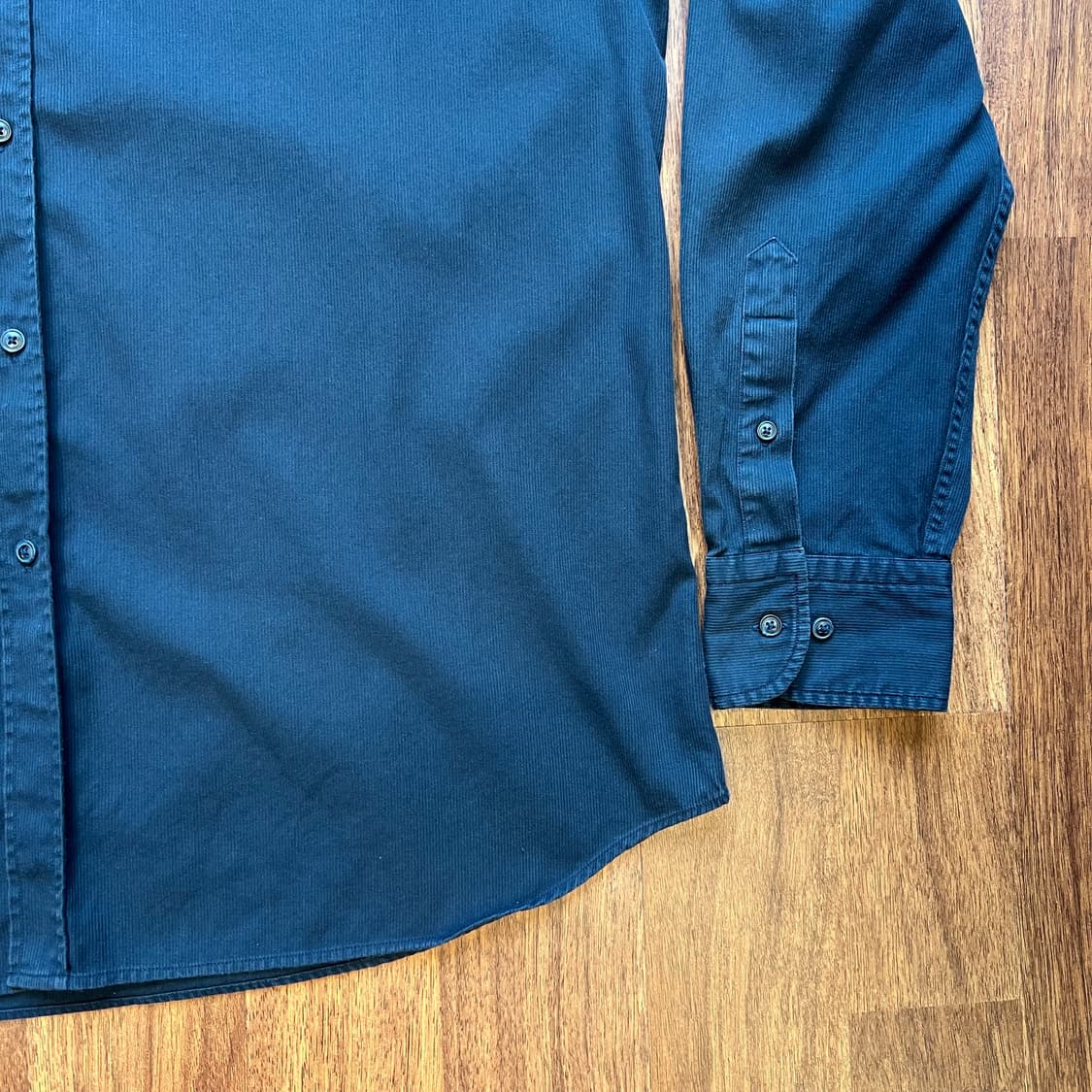 [2XL]마시모두띠 네이비 코튼 셔츠 상품이미지4