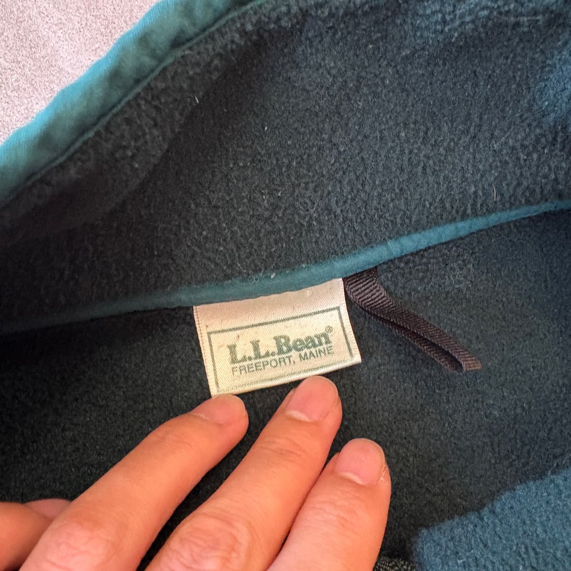 90s L.L.bean 90년대 생산 엘엘빈 그린 신칠라 플리스 자켓 상품이미지6