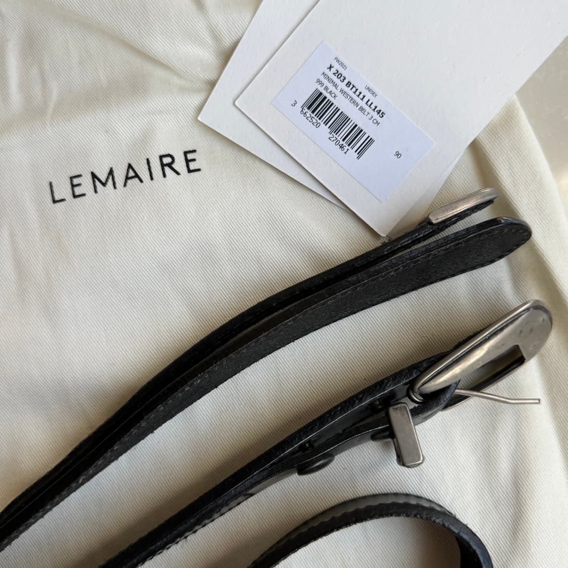 [90] 르메르 웨스턴벨트 블랙 상품이미지1