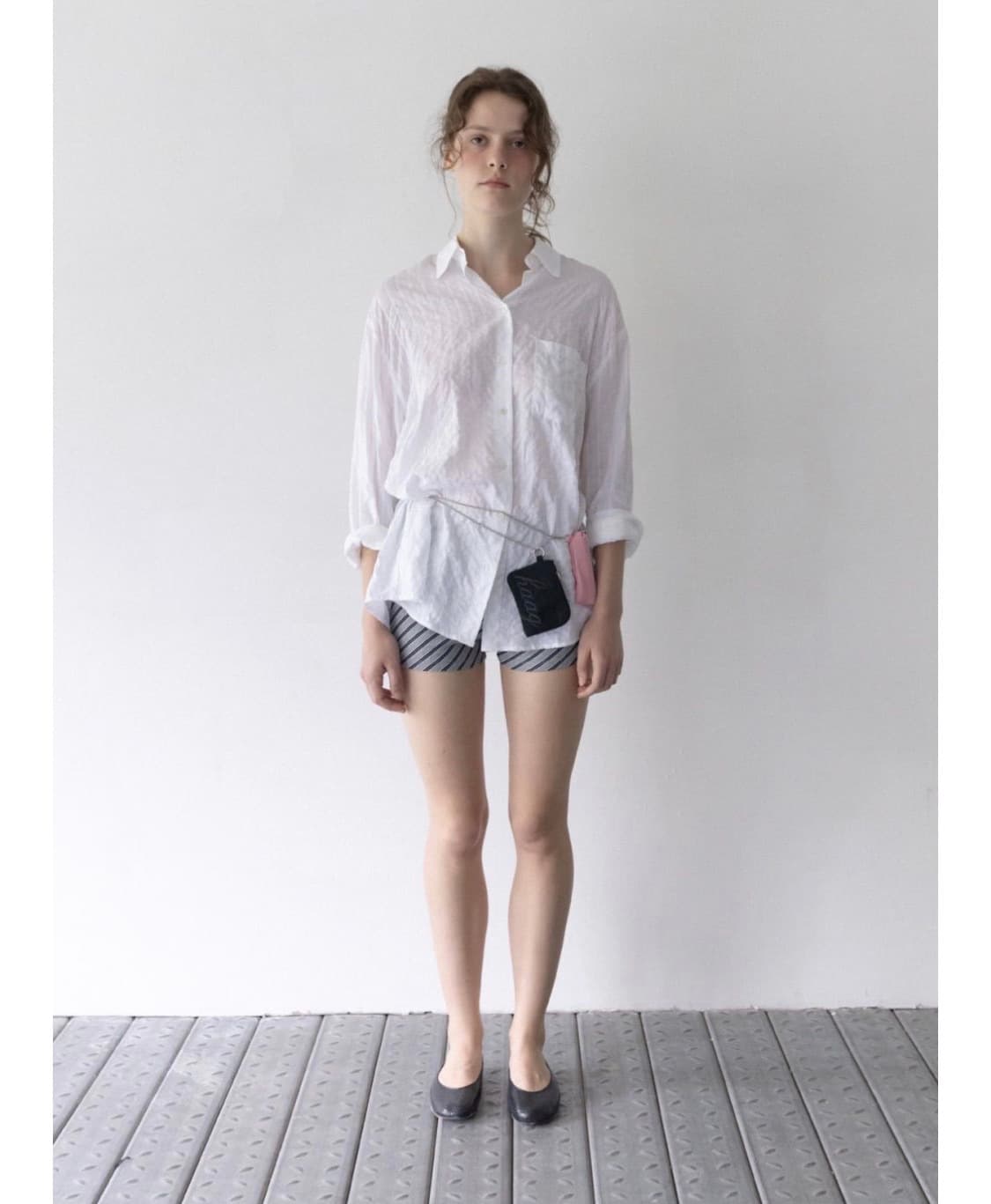 새상품:)헤이그 a vintage over shirt(white) 상품이미지5