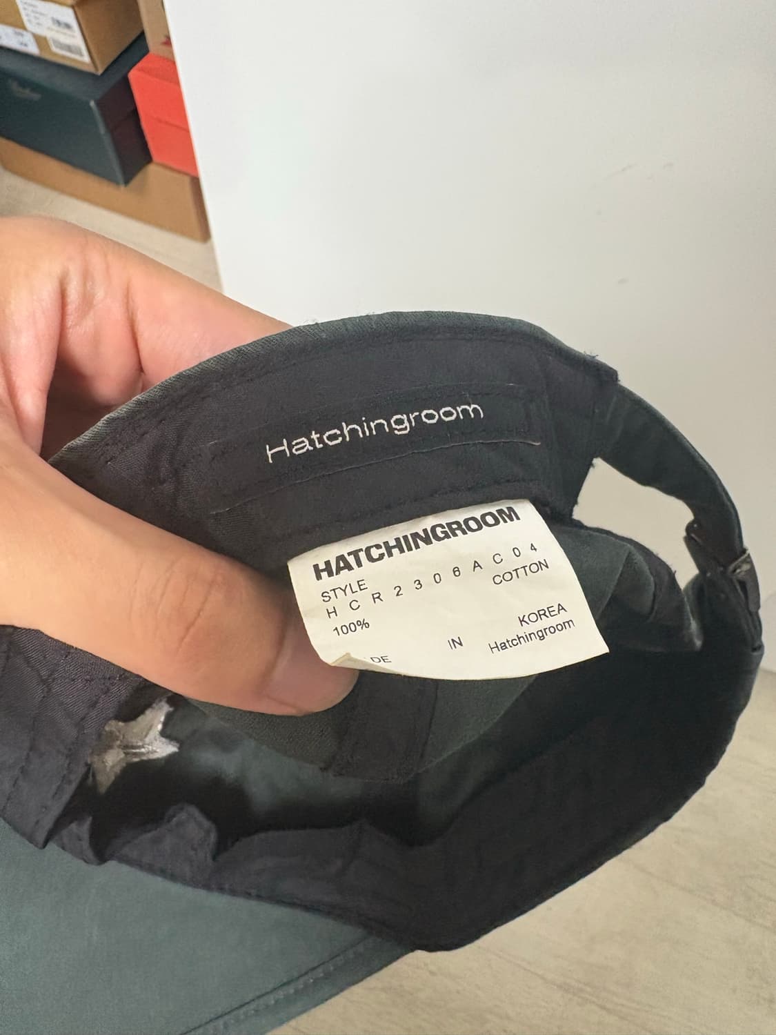 해칭룸 vtg 볼캡 다크 그린 VTG Star Cap Washed Dar 상품이미지4