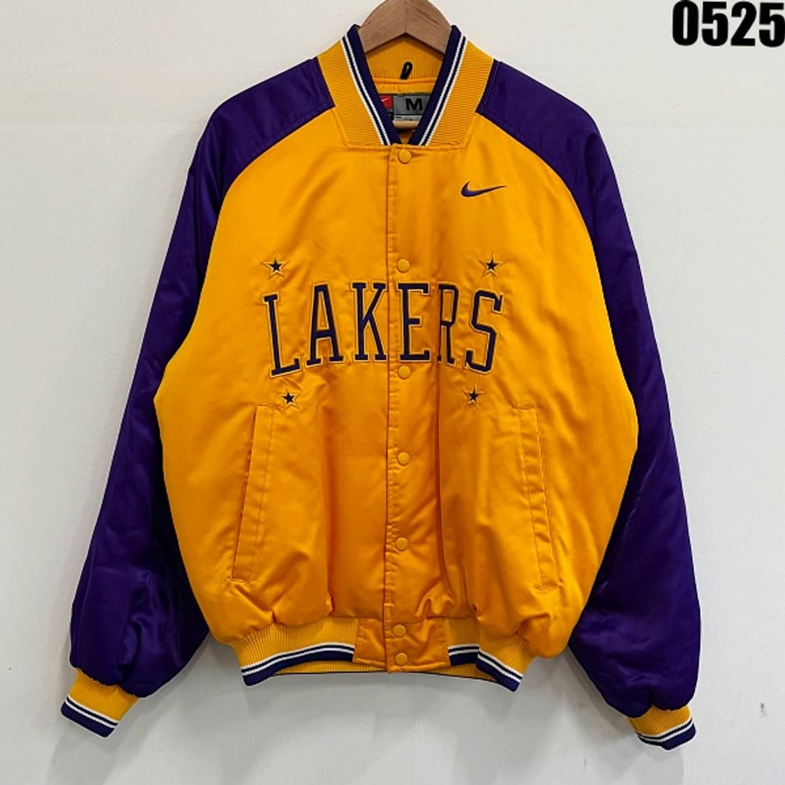 나이키 NBA 협업 로스앤젤레스 레이커스 새틴 봄버 자켓 M 0525 상품이미지1