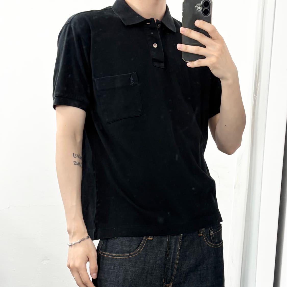입생로랑 재팬 카라넥 반팔 티셔츠 상품이미지2