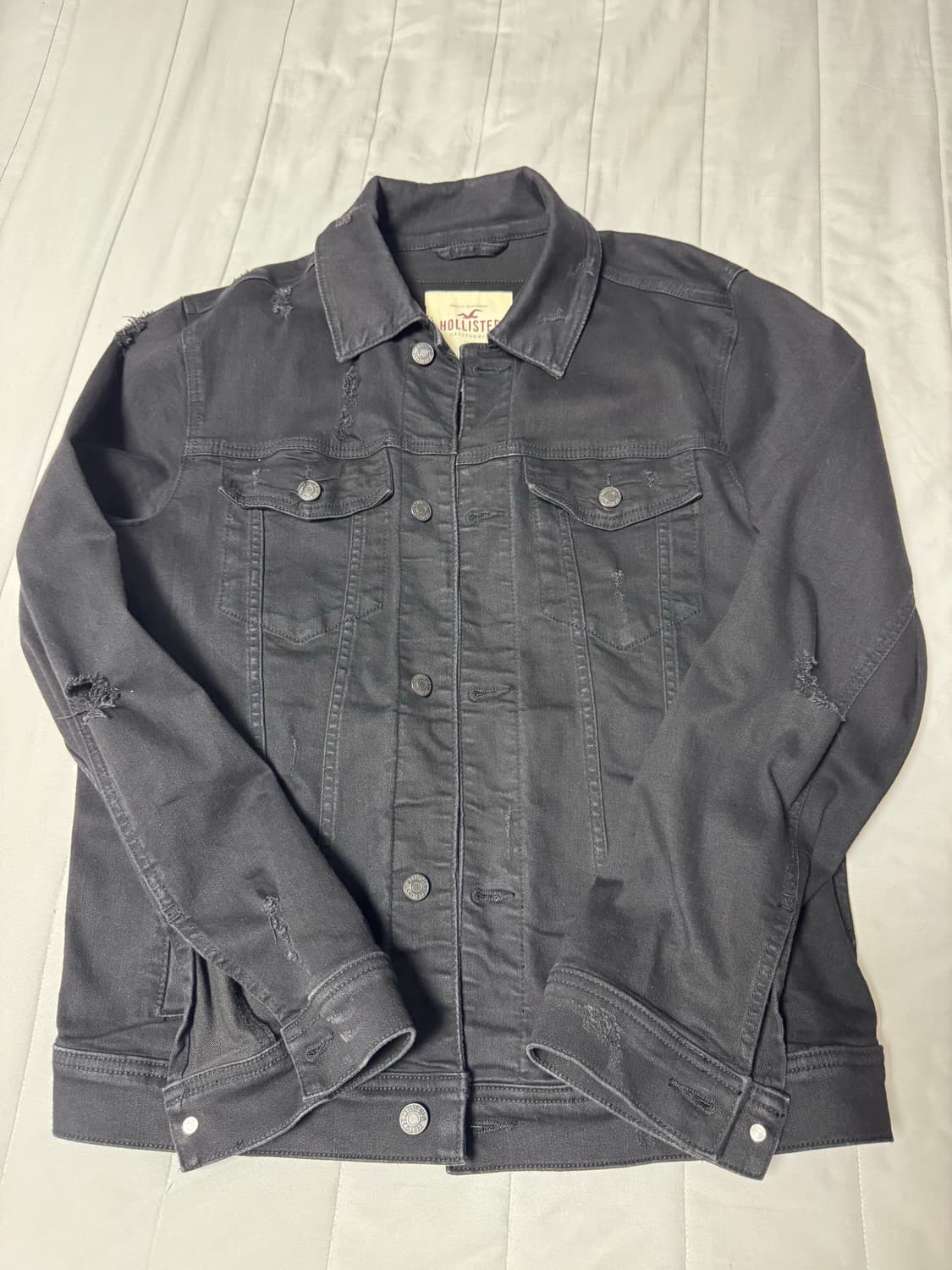 홀리스터 블랙 청자켓 L 상품이미지1