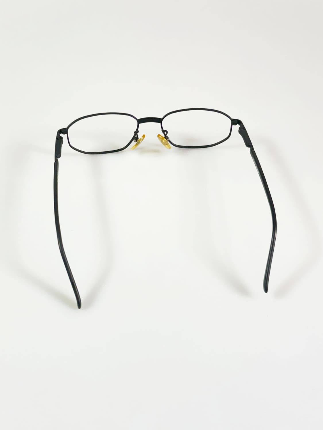 MERIDIAN 맷블랙 슬림 스퀘어 메탈 빈티지 안경 상품이미지5