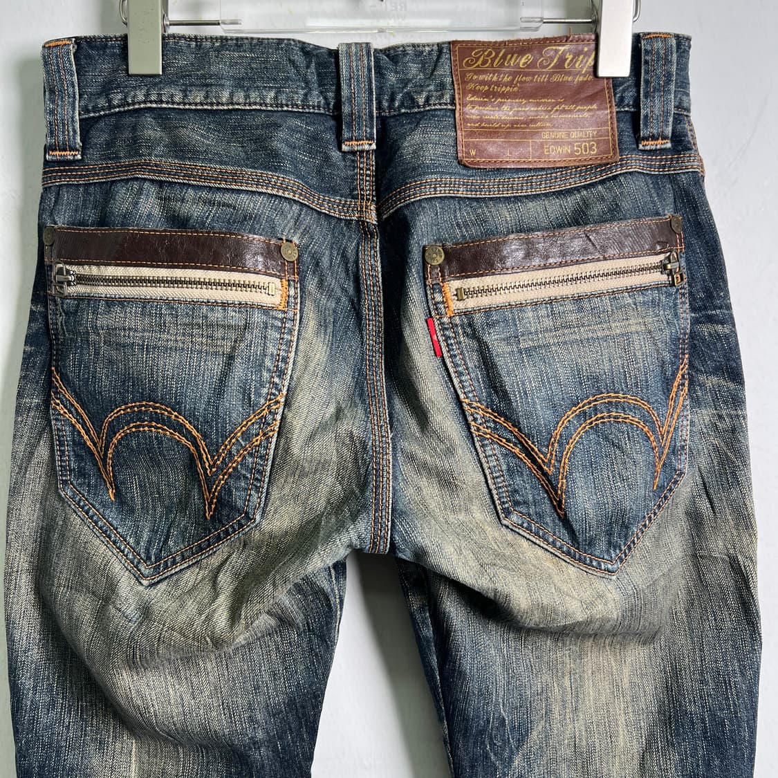 Edwin 에드윈 503 블루 트립 빈티지 워싱 데님 팬츠 30 상품이미지5