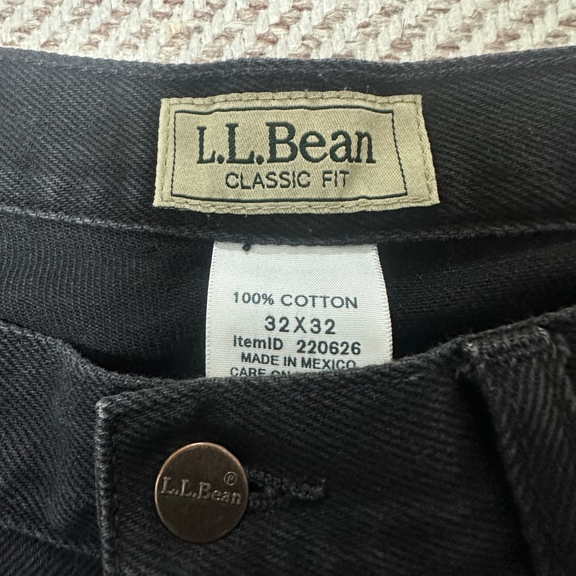 L. L. BEAN mexico black denim jeans 상품이미지4